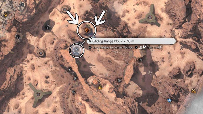 ff7 rebirth oldewyrm clearing cache chest three map location and gliding range 7 map location