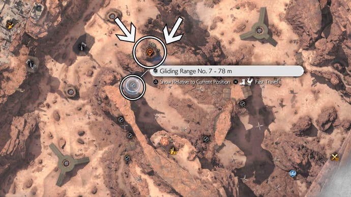 ff7 rebirth oldewyrm clearing cache chest three map location and gliding range 7 map location