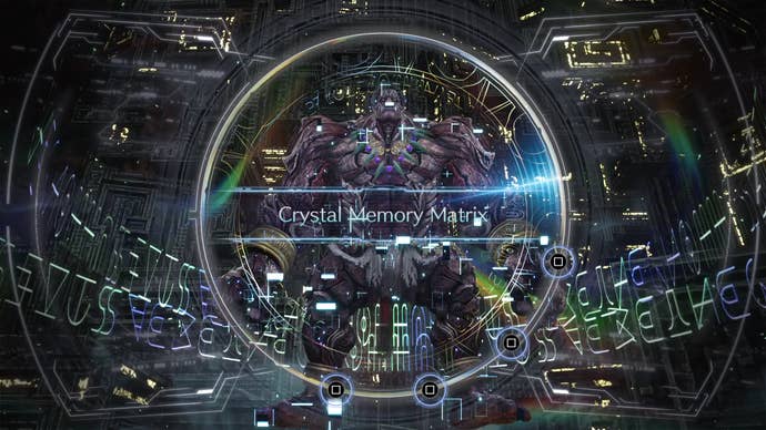 A mini-game at the third Titan Sanctuary in FF7 Rebirth. Players have to memorise a sequence of button commands to complete it.