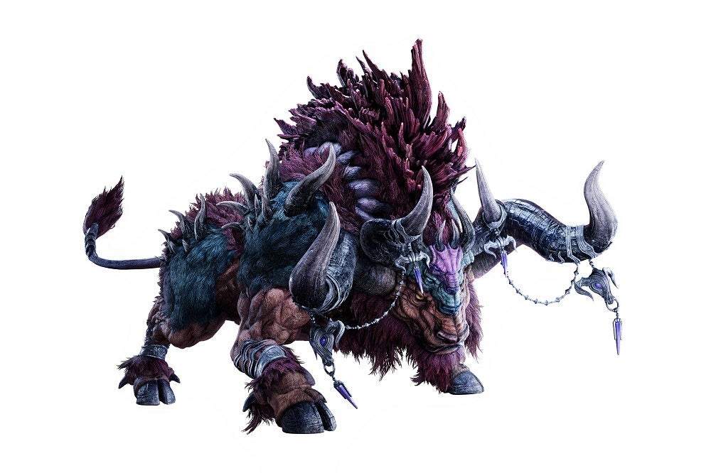 Artwork of the Kujata summon from Final Fantasy 7 Rebirth