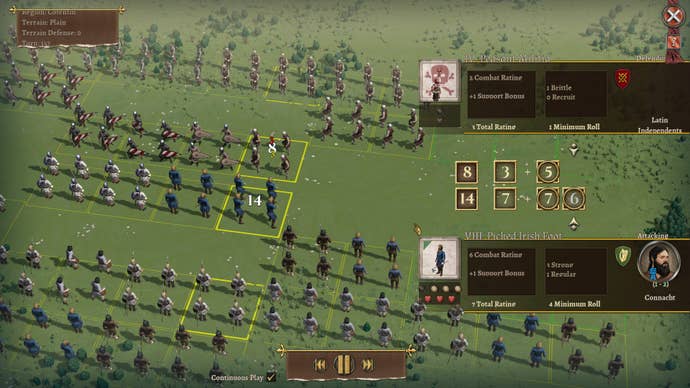 Highlighting various militia in Field Of Glory Kingdoms.