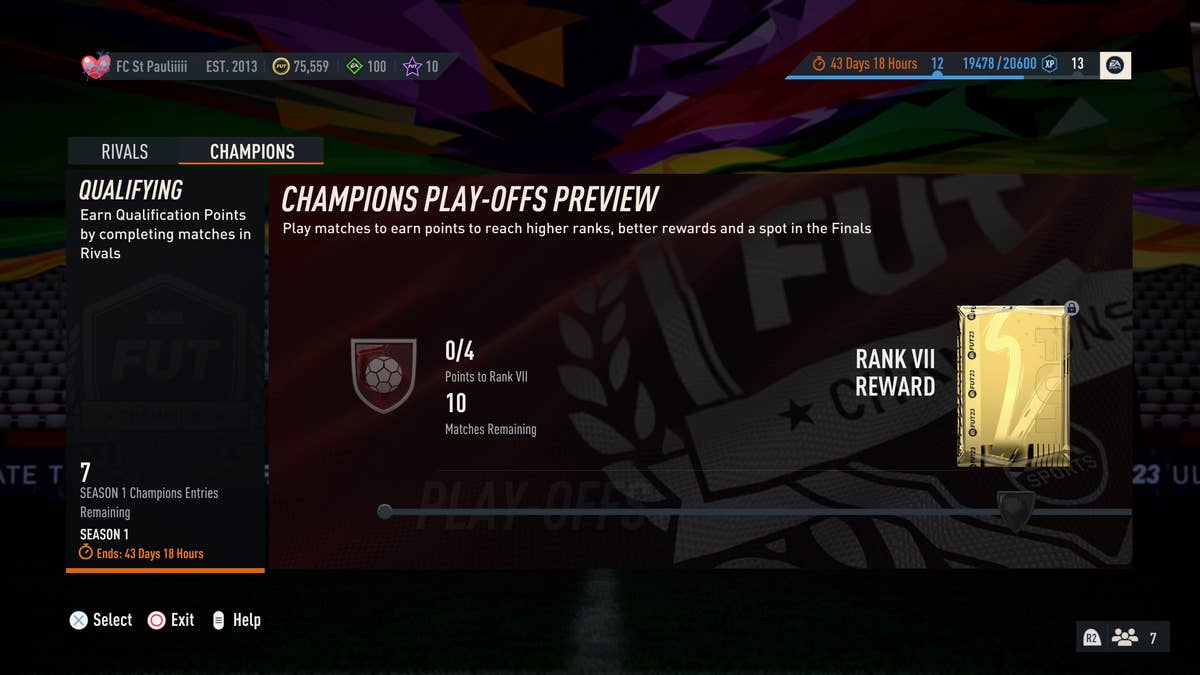 Fifa fut best sale champions rankings