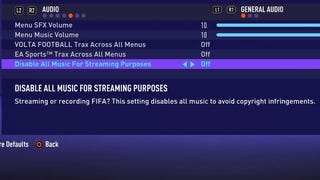 FIFA 21 now lets players disable all music to avoid streaming copyright infringements