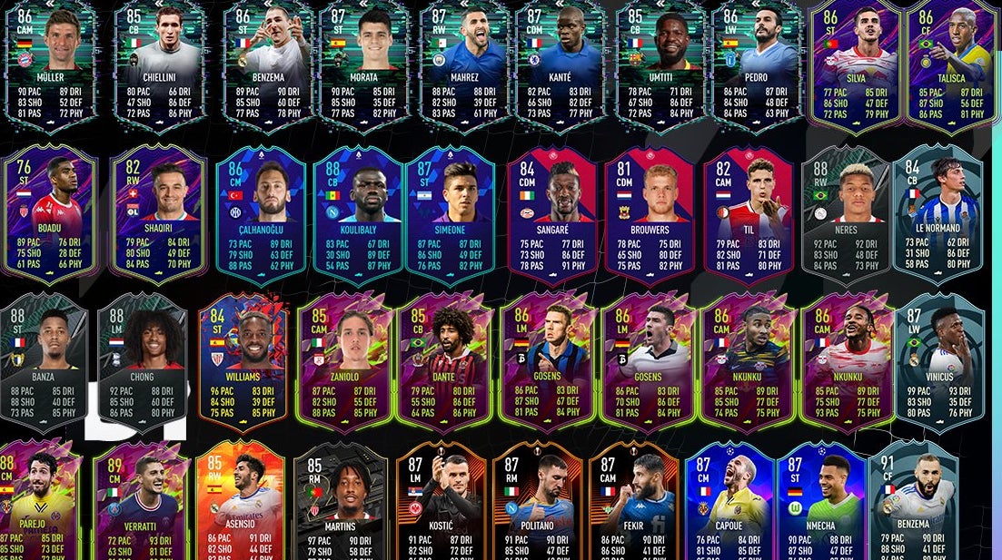 carte numbersup fifa 22