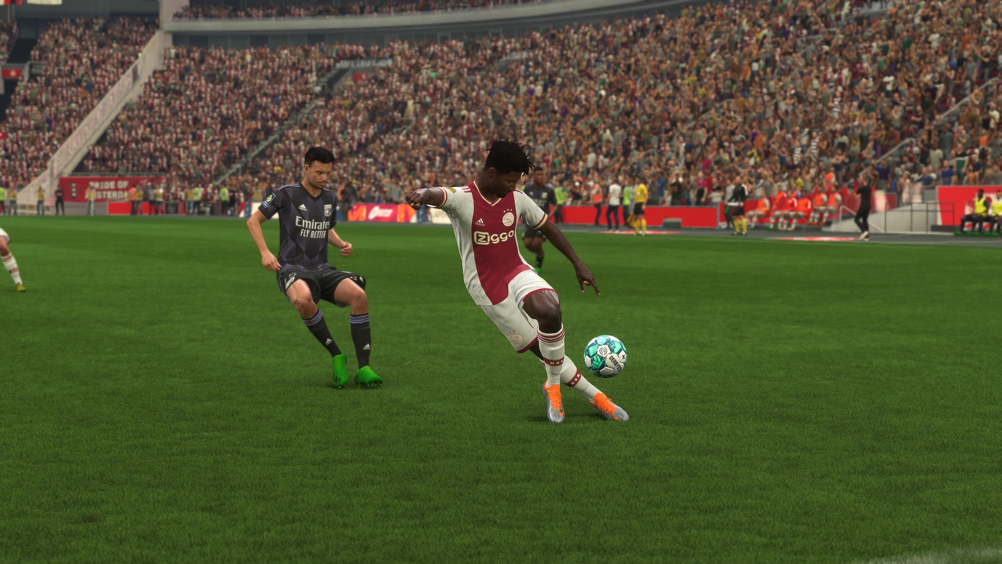 Mohammed Kudus performing a rabona shot in FIFA 23 - 5