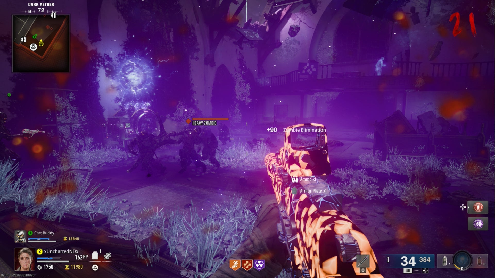 Surviving the final encounter in the Dark Aether in Black Ops 6's Liberty Falls map. - 10