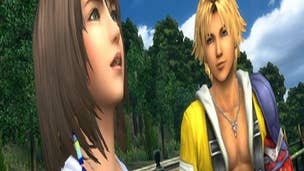 Final Fantasy 10 & 10-2 HD Remaster screens show characters, Dresspheres