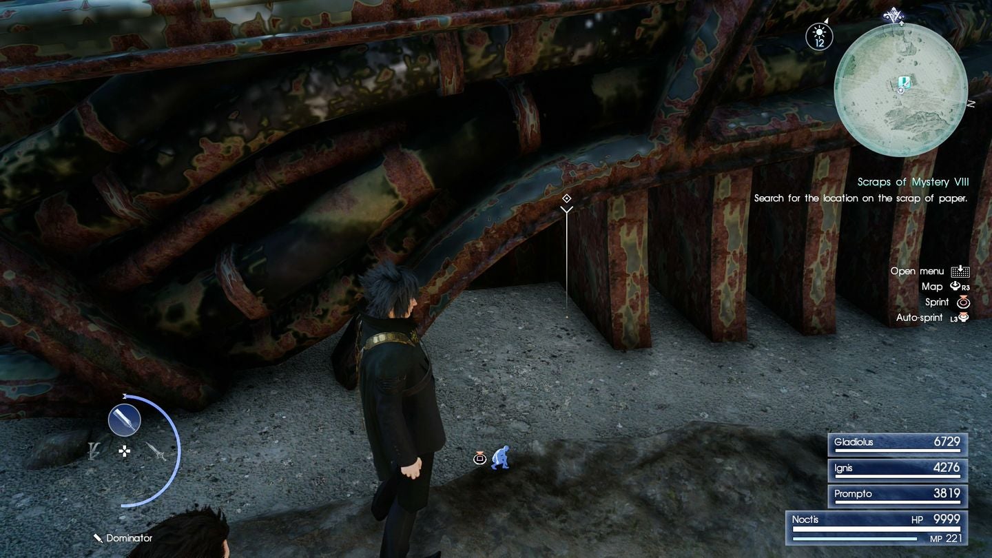 Final Fantasy 15 Scraps of Mystery map piece locations for