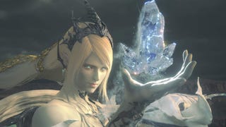 Shiva holds an icicle in Final Fantasy 16