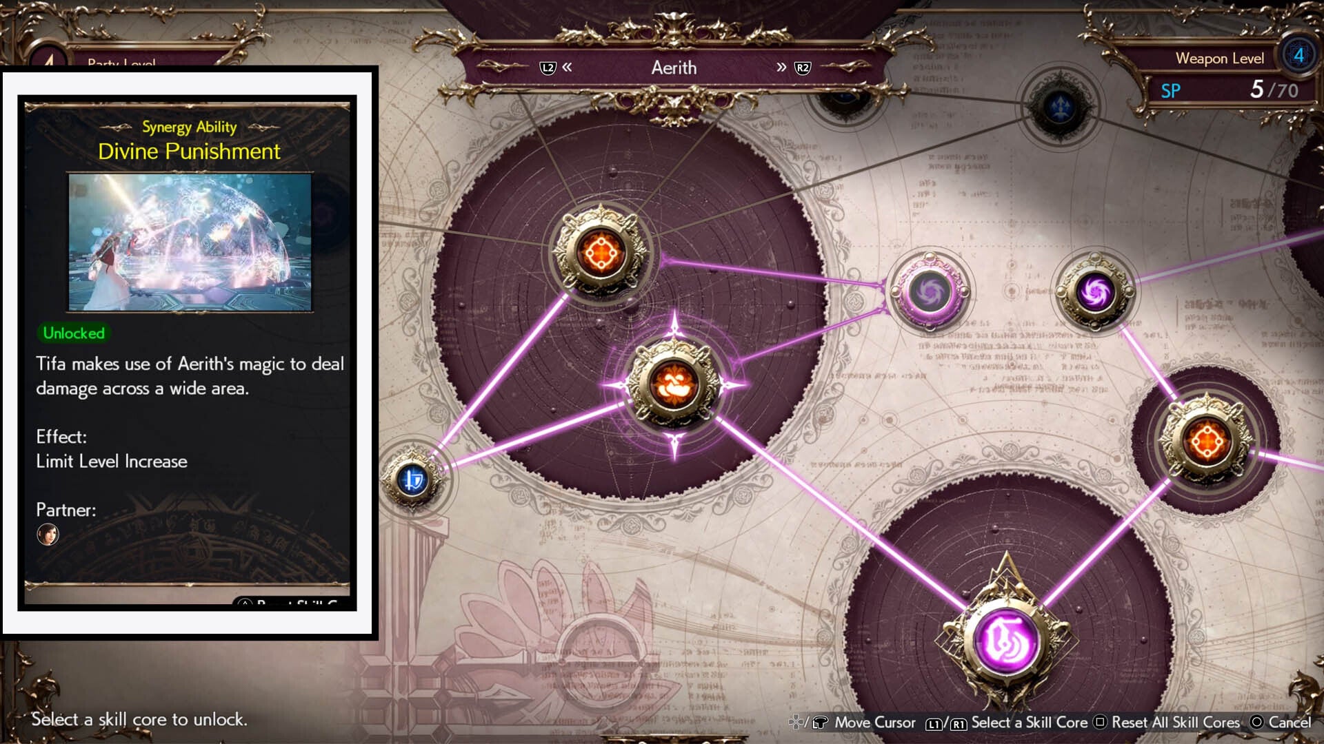 final fantasy 7 rebirth aerith folio skill description box