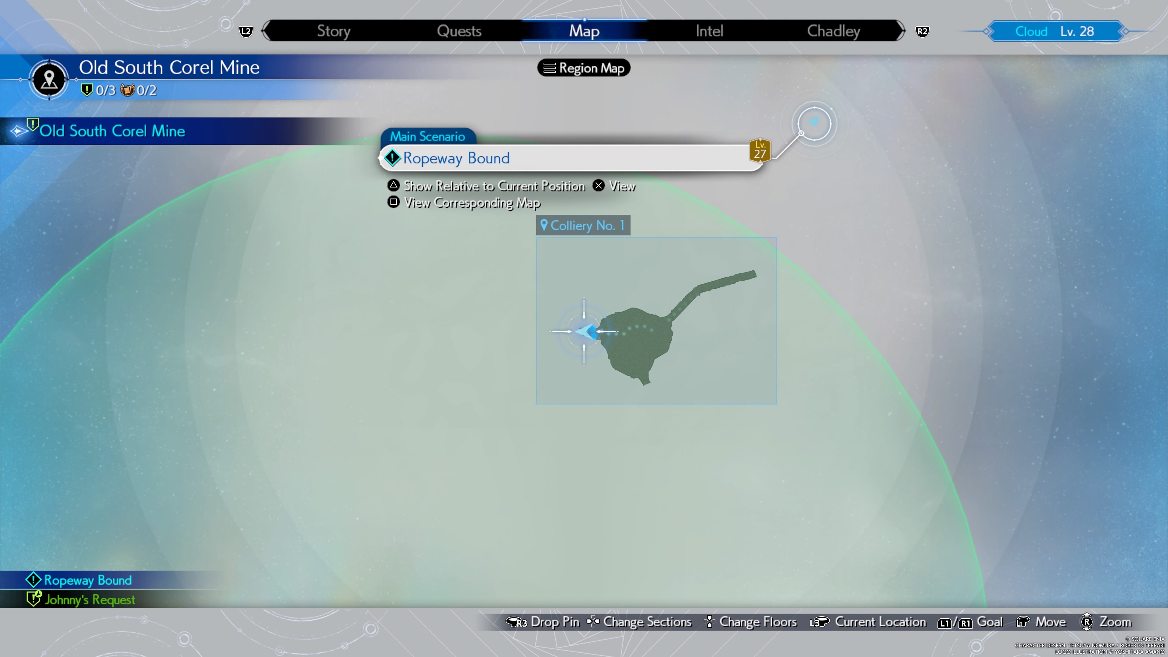 Map showing the location of Red 13&rsquo;s Amethyst Collar weapon in Final Fantasy 7 Rebirth.