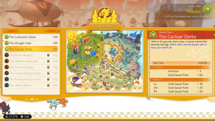 final fantasy 7 rebirth chocobo racing rank three race course menu