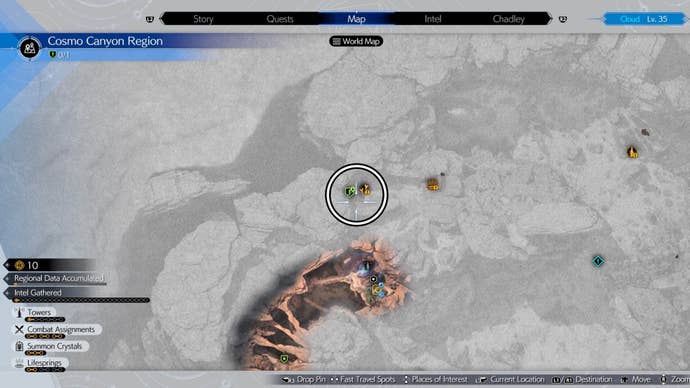 final fantasy 7 rebirth cosmo canyon chocobo wrangle map location