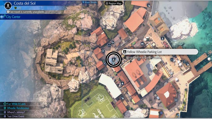 final fantasy 7 rebirth costa del sol yellow wheelie parking lot map location
