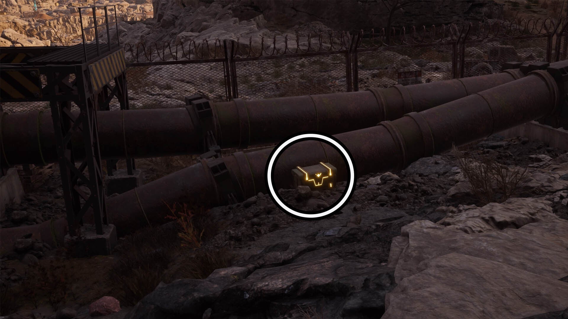 final fantasy 7 rebirth desolate worksite cache chest two