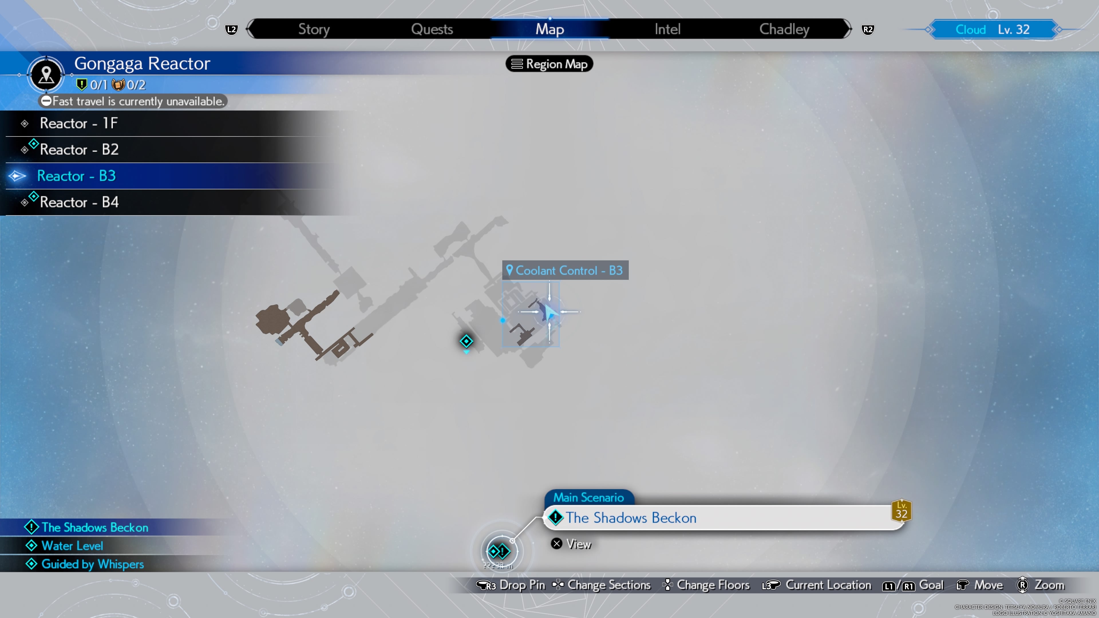 Map showing the location of Red 13&rsquo;s Golden Collar weapon in Final Fantasy 7 Rebirth.