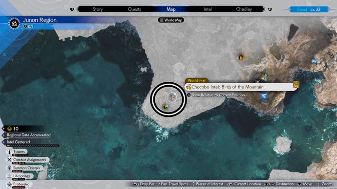 final fantasy 7 rebirth junon chocobo map location circled