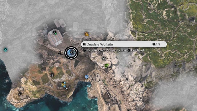 final fantasy 7 rebirth junon desolate worksite cache map location