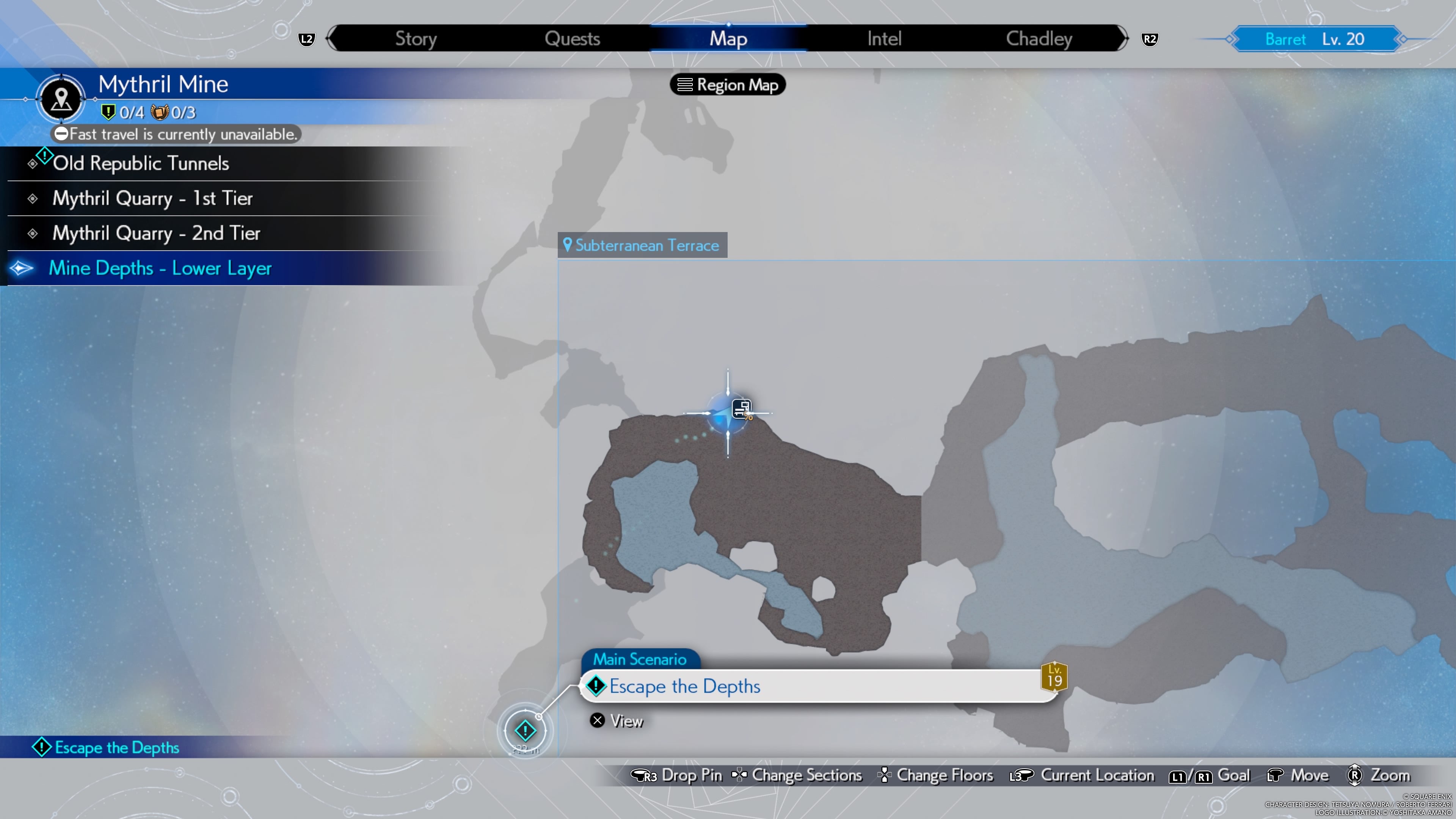 Map showing the location of Red 13&rsquo;s Renegade&rsquo;s Collar weapon in Final Fantasy 7 Rebirth.