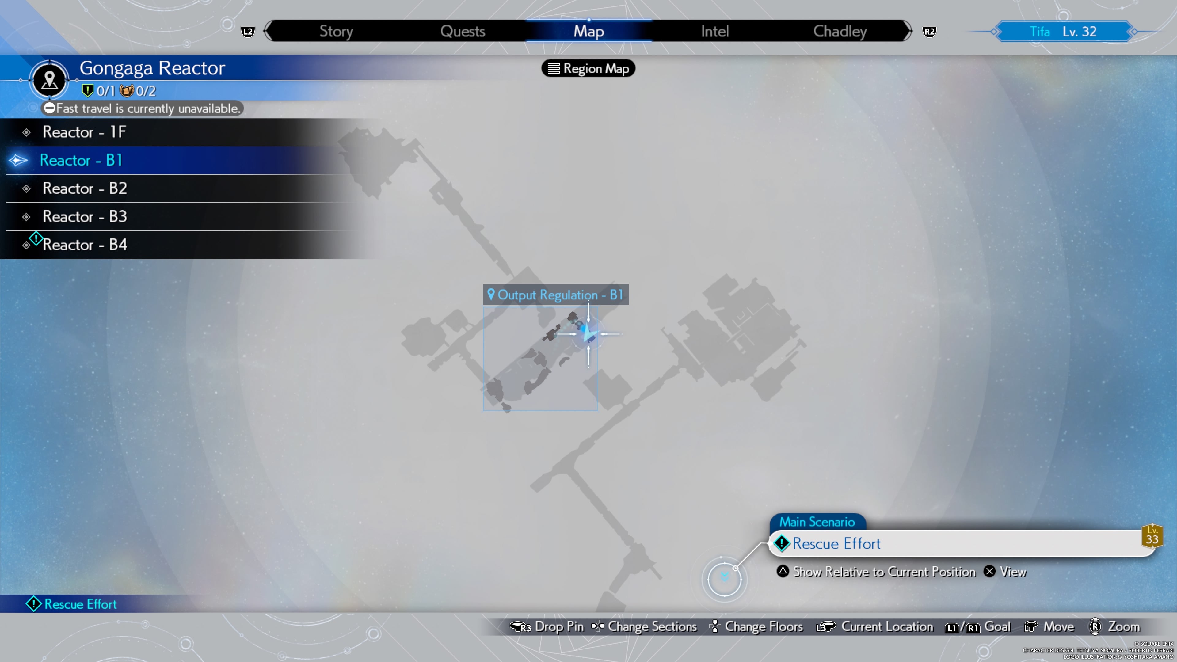 Map showing the location of Tifa&rsquo;s Tiger Fangs weapon in Final Fantasy 7 Rebirth.
