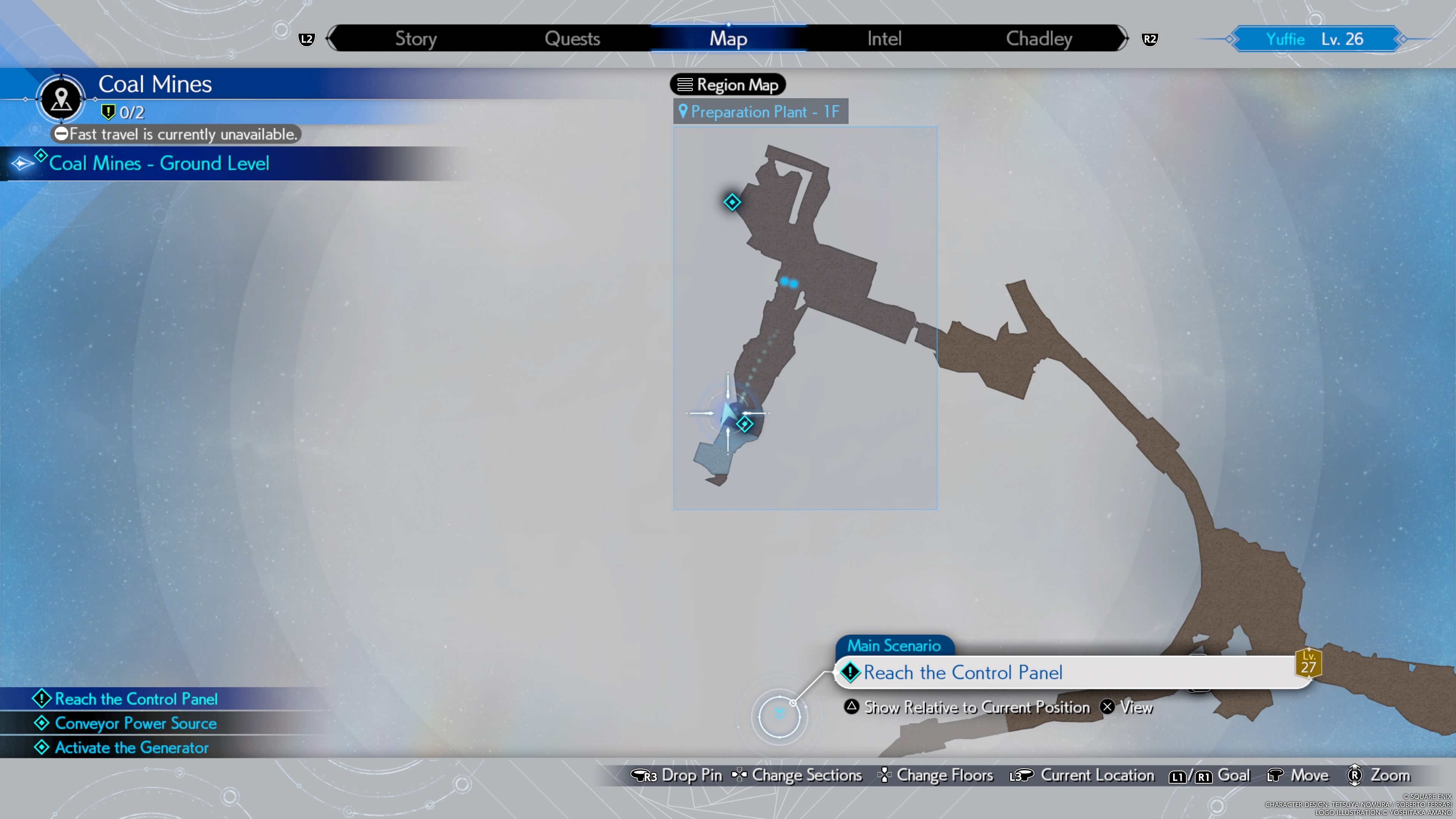 Map showing the location of Yuffie&rsquo;s Twin Viper weapon in Final Fantasy 7 Rebirth.