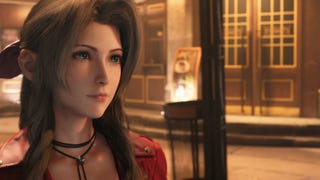 Aerith in Final Fantasy 7 Remake.