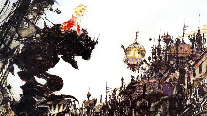 Final Fantasy VI’s original cover art.