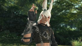 A rabbit person in a Final Fantasy XIV: Endwalker screenshot.