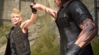 Final Fantasy 15 Xbox One gameplay showcases a screen-filling boss battle