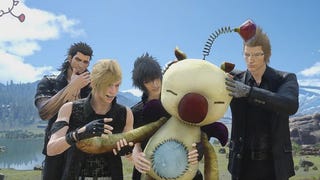 This video shows how to use a Moogle squeaky toy as a decoy in Final Fantasy 15