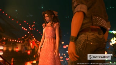 ff7 remake aerith pink dress Aerith's Pink Dress Concept Art