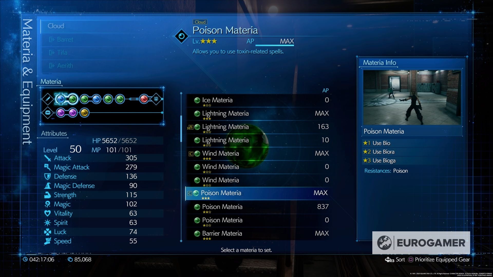 Final Fantasy 7 AP farming and sources How to get AP Up with the