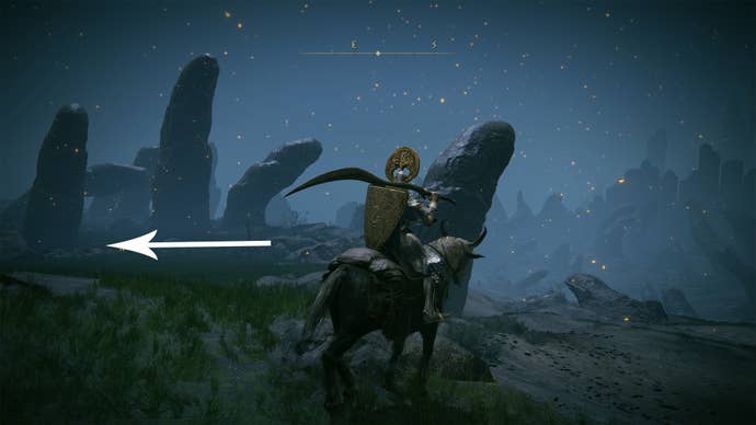 An Elden Ring player approaching the Finger Ruins of Dheo in Shadow Of The Erdtree.