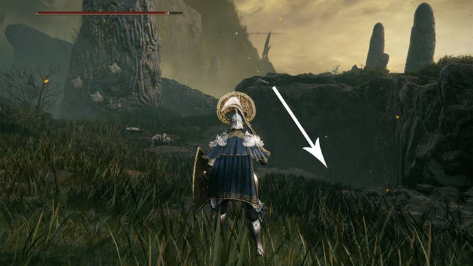 A cave opening near the Finger Ruins of Dheo in Shadow Of The Erdtree.