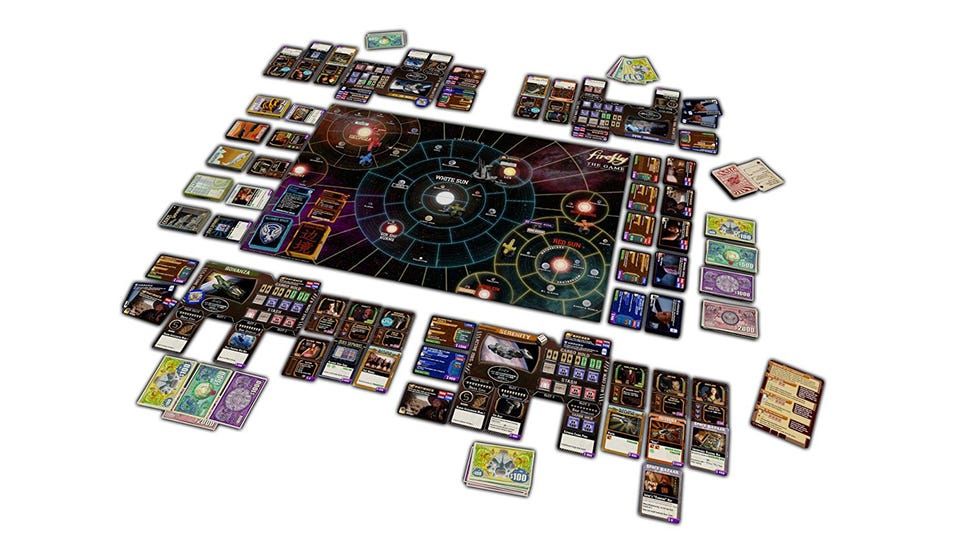 Firefly: The Game movie board game gameplay layout