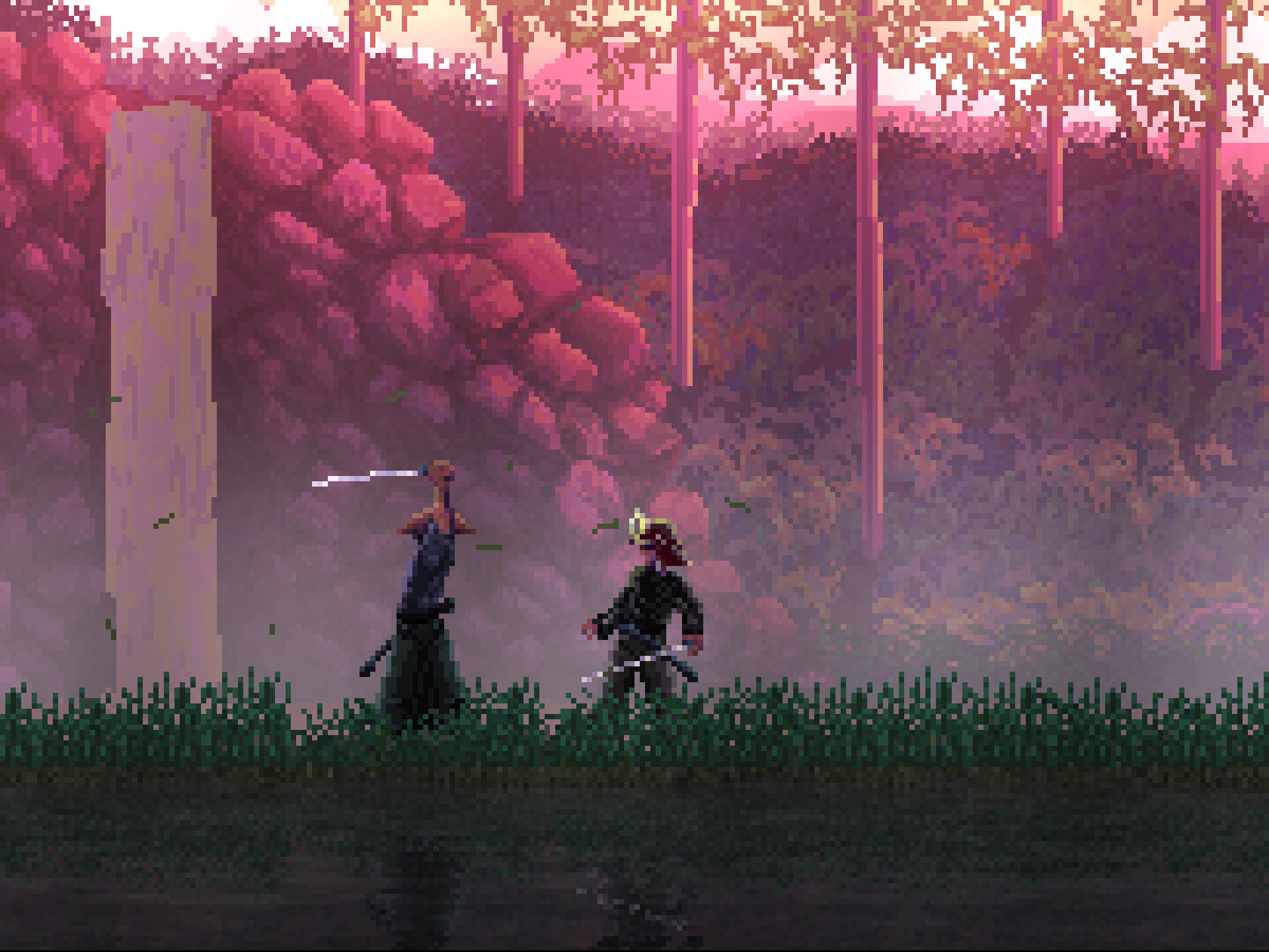 First Cut: Samurai Duel - Artwork showing samurai fighting