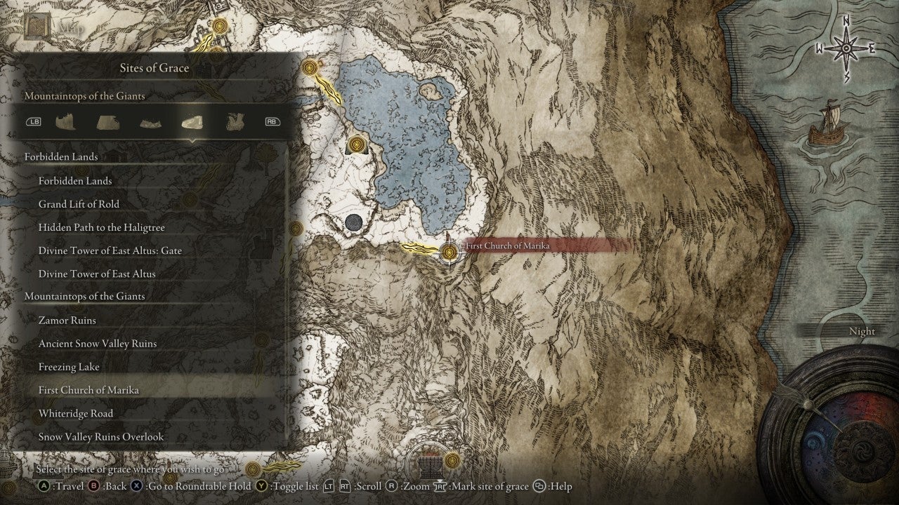 First Church of Marika Grace in Elden Ring