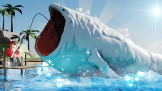 The header image of Fish It! in Roblox.