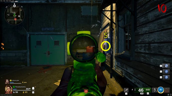 La quinta caja eléctrica que hay que disparar en el mapa Black Ops 6 Zombies Terminus.