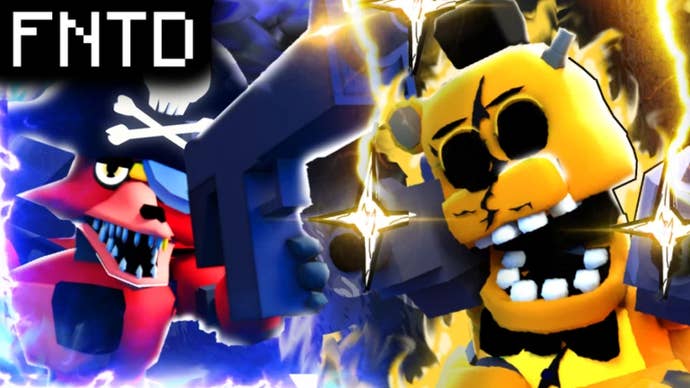 The header image of Five Nights TD in Roblox.