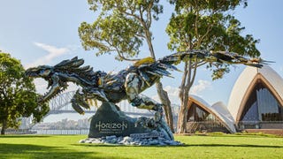 Horizon Forbidden West promovido com estátuas gigantes