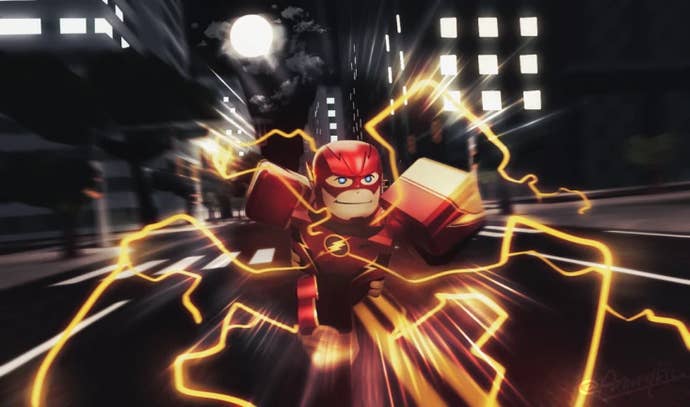 The header image of FLASHPOINT: Worlds Collide in Roblox.