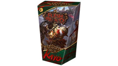 Begin playing competitive Flesh and Blood immediately with its newest preconstructed deck, Armory Deck: Kayo | Dicebreaker Begin playing competitive Flesh and Blood immediately with its newest preconstructed deck, Armory Deck: Kayo | Dicebreaker