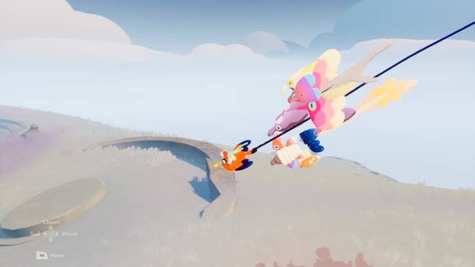 Soaring through the dunes in Flock.