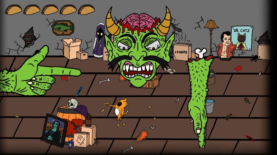 A devil boss from Floops Big House Adventure.