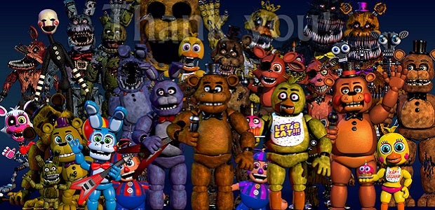 Fnaf best sale world figures