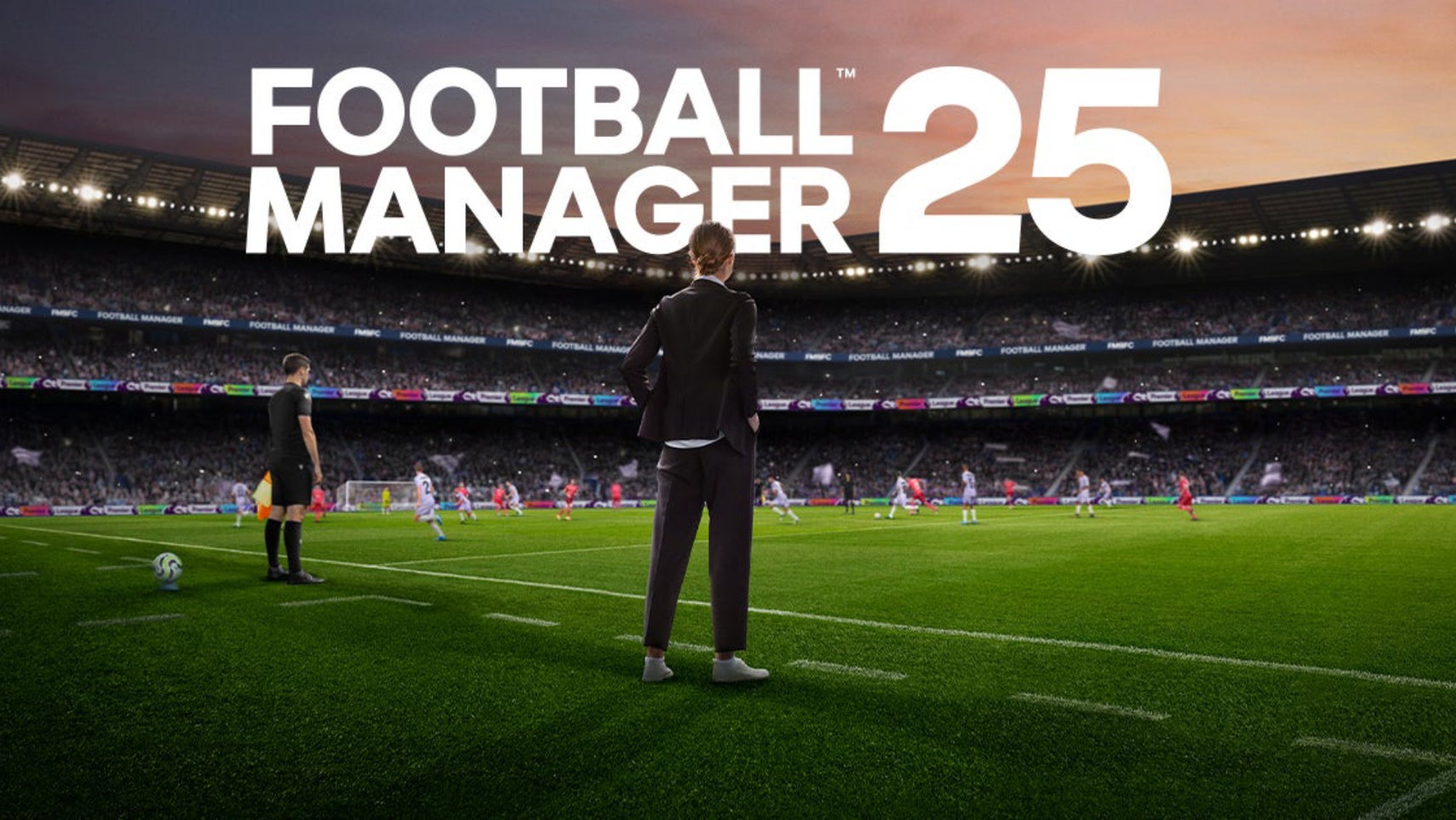 A manager standing on the touchline in Football Manager 25. - 1