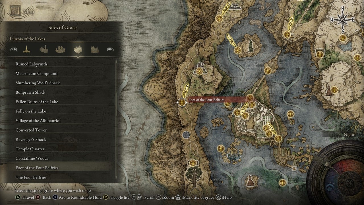 Foot of the Four Belfries Grace in Elden Ring