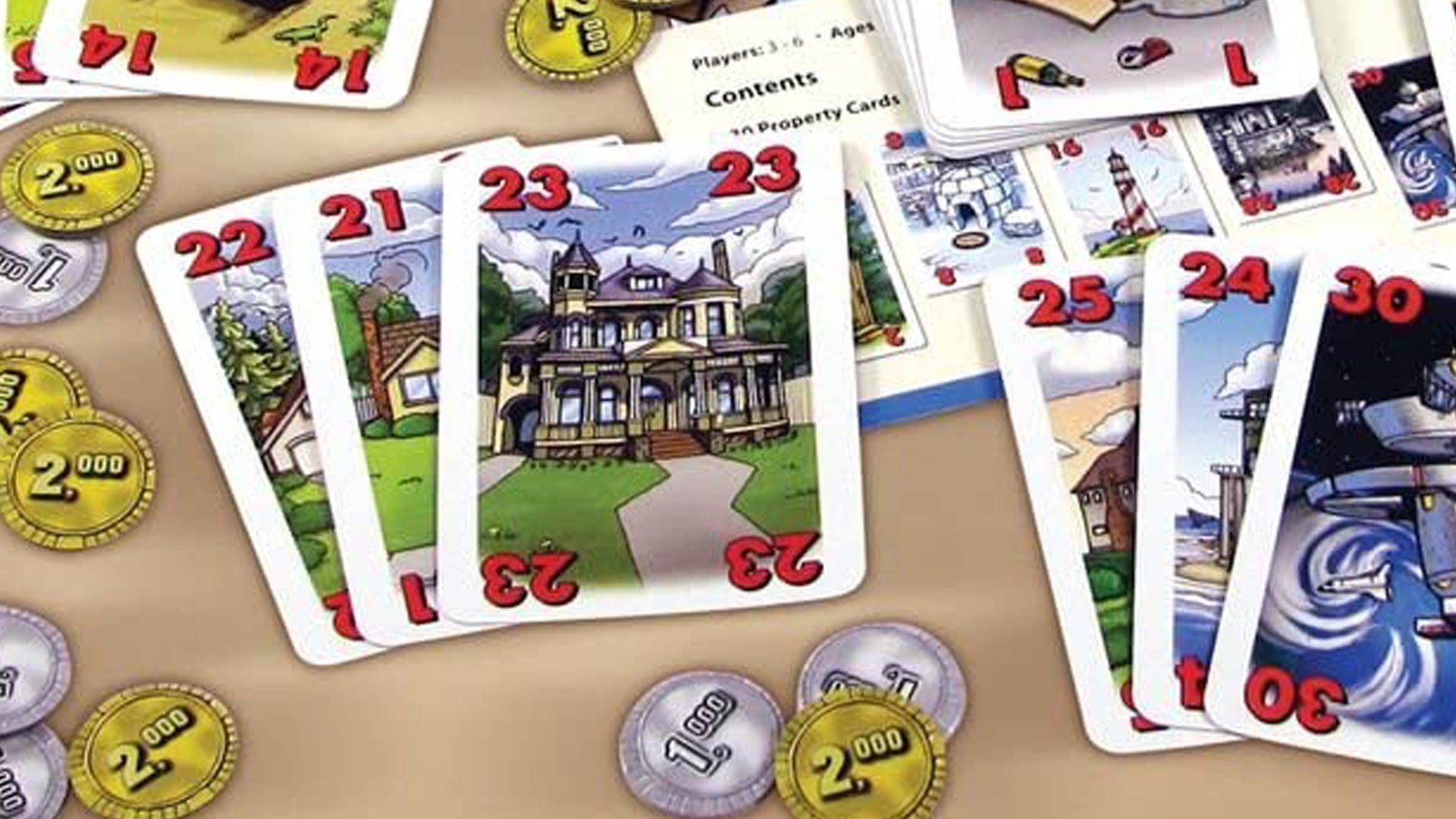 Bid and Build Real deals Estate Strategy Board game