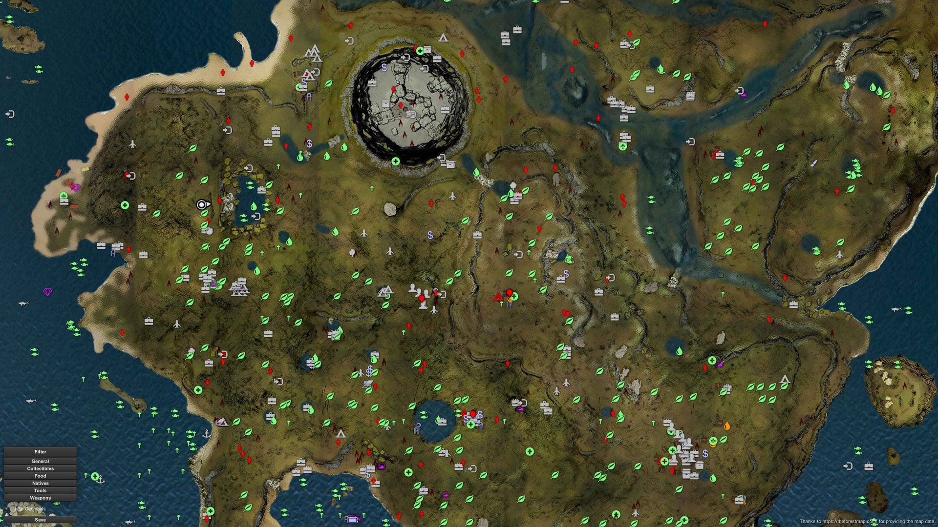 Tjoc R Forest Map Layout The best mods for The Forest | Rock Paper Shotgun